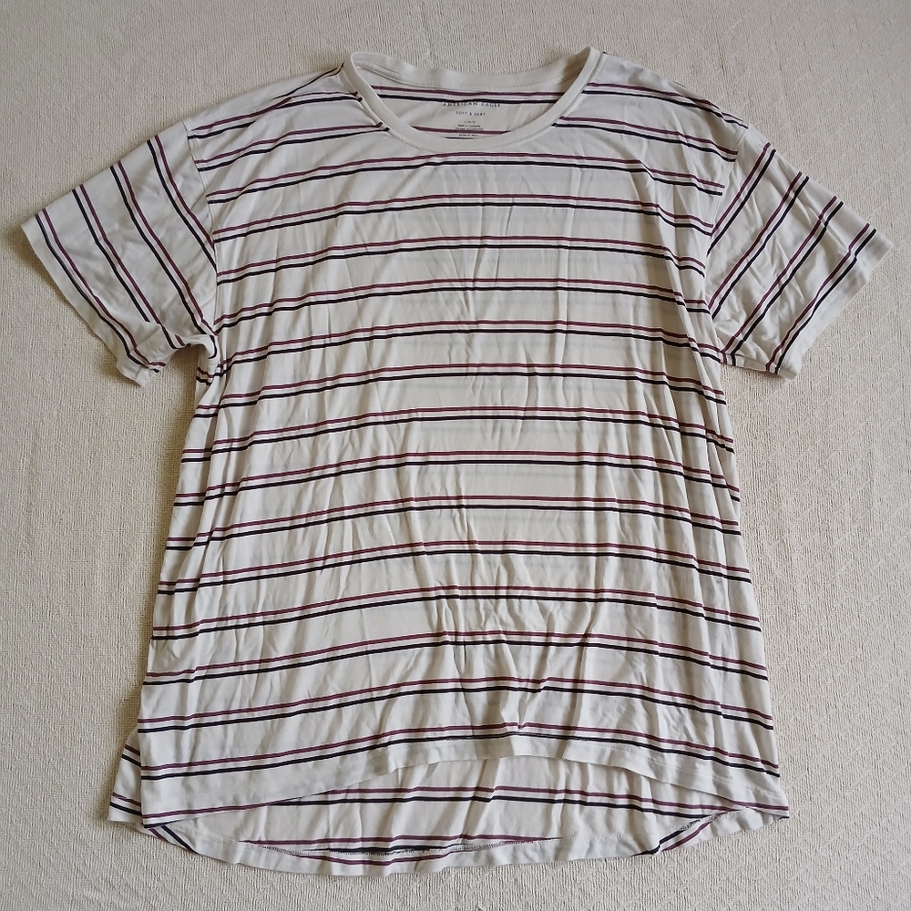 aeo ♡ soft & sexy striped tee shirt large american eagle 7081